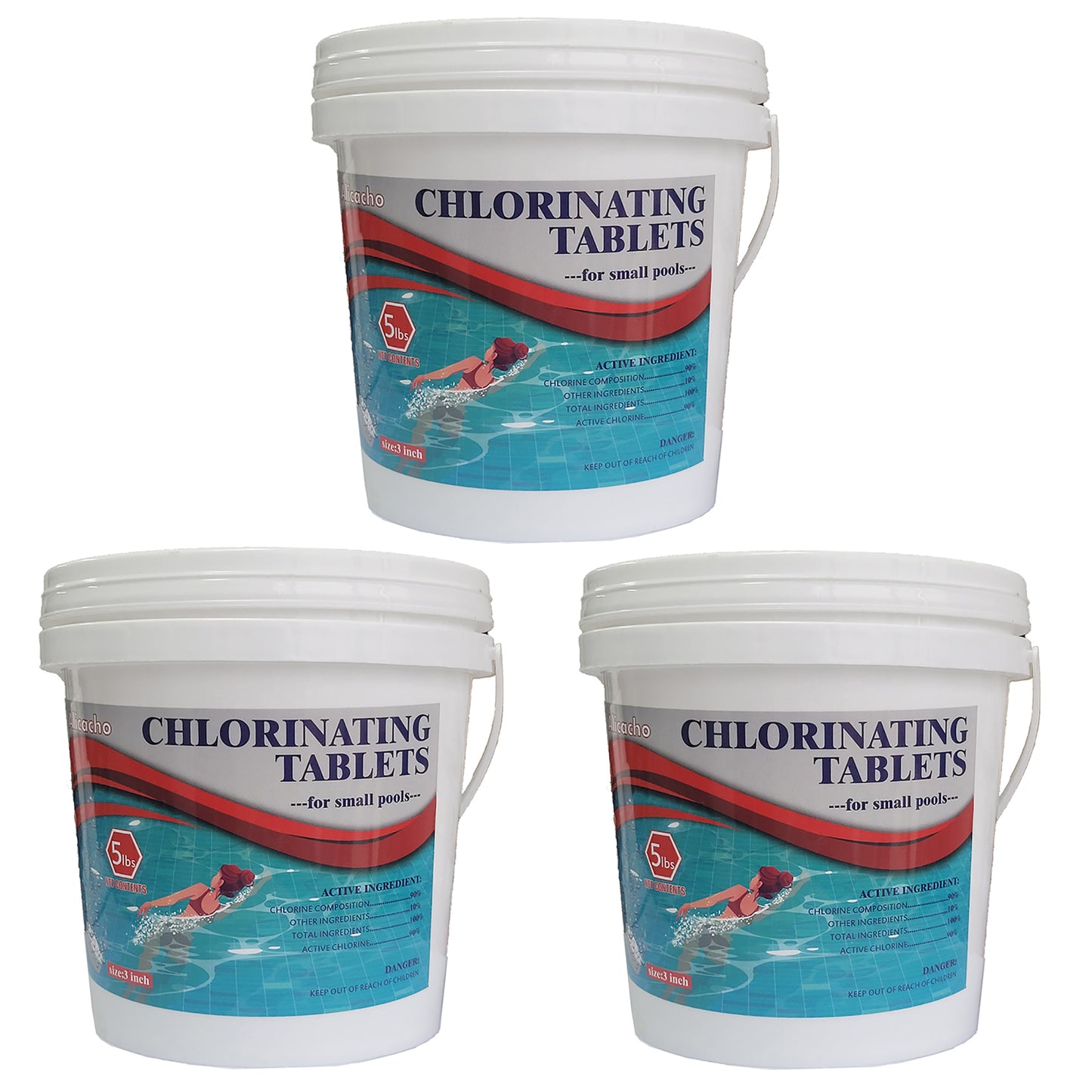 Pool 3 inch Chlorine Tablets - 15lbs