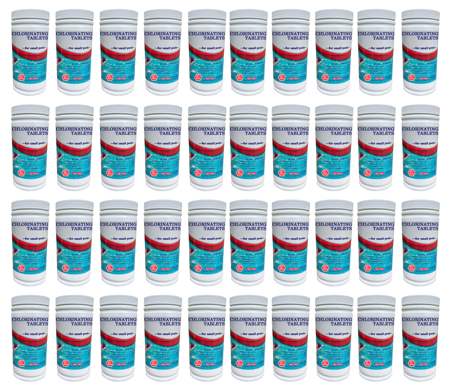 Chlorine 1 inch Tablets - 80 Llbs